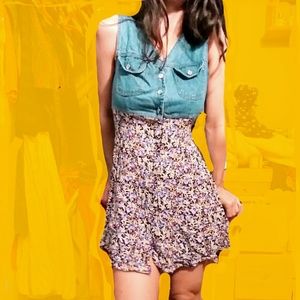 Vintage Denim&Floral